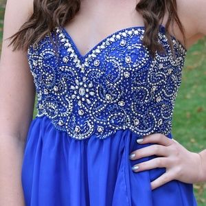 Promgirl royal blue  short cocktail dress